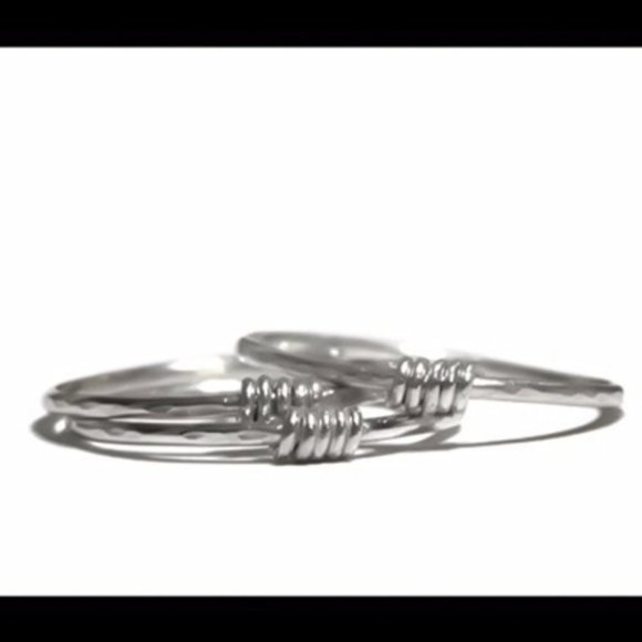 NWT Handcrafted 925 SS Wire Wrapped Stacking Ring - Picture 3 of 4